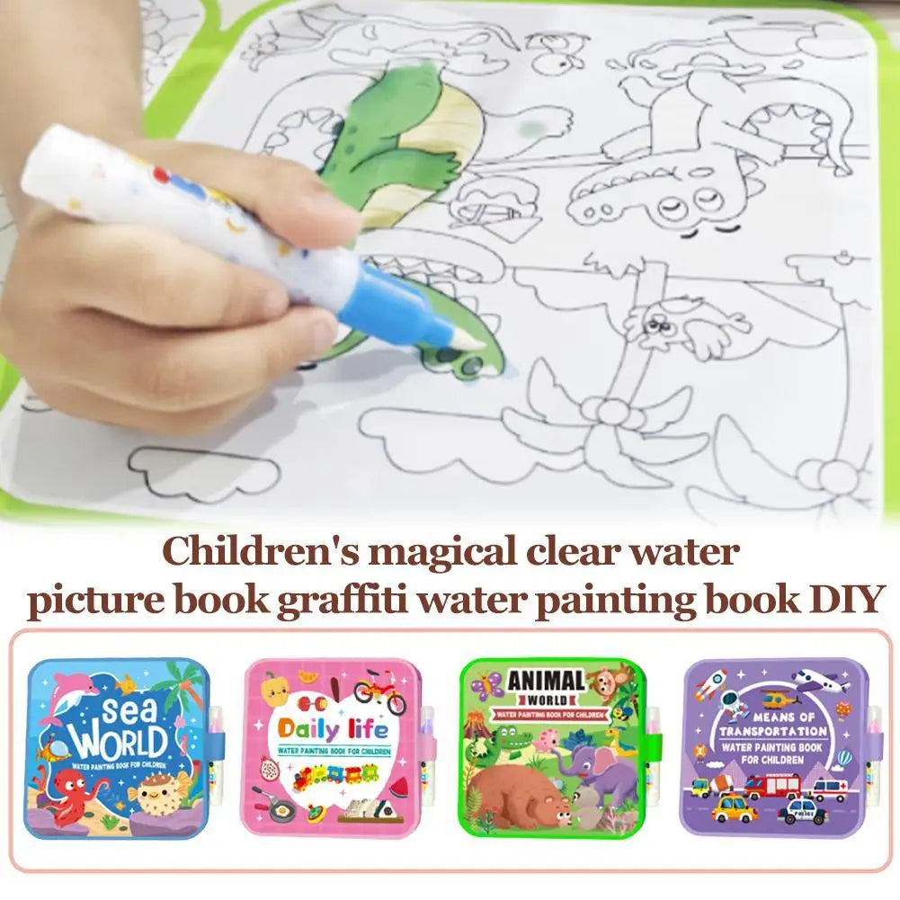 Reusable Kids Magic Water Activity Book
