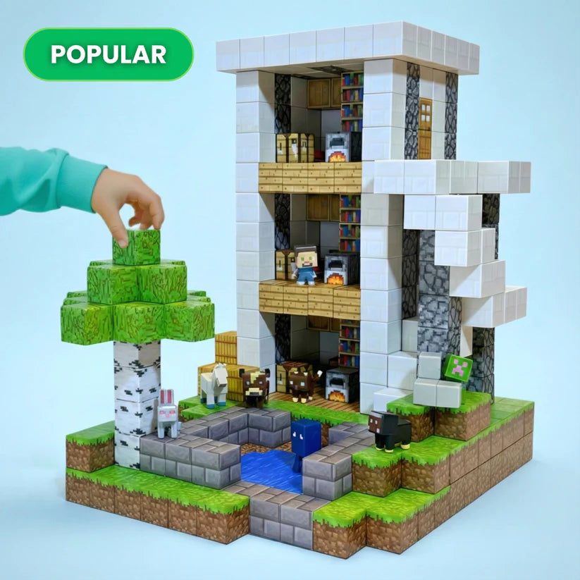 Magnetic Blocks Building Set