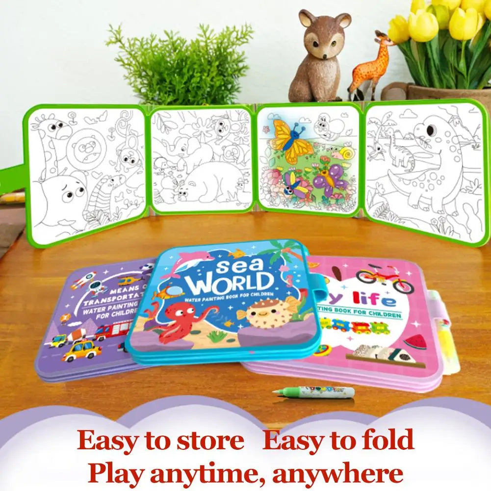 Reusable Kids Magic Water Activity Book
