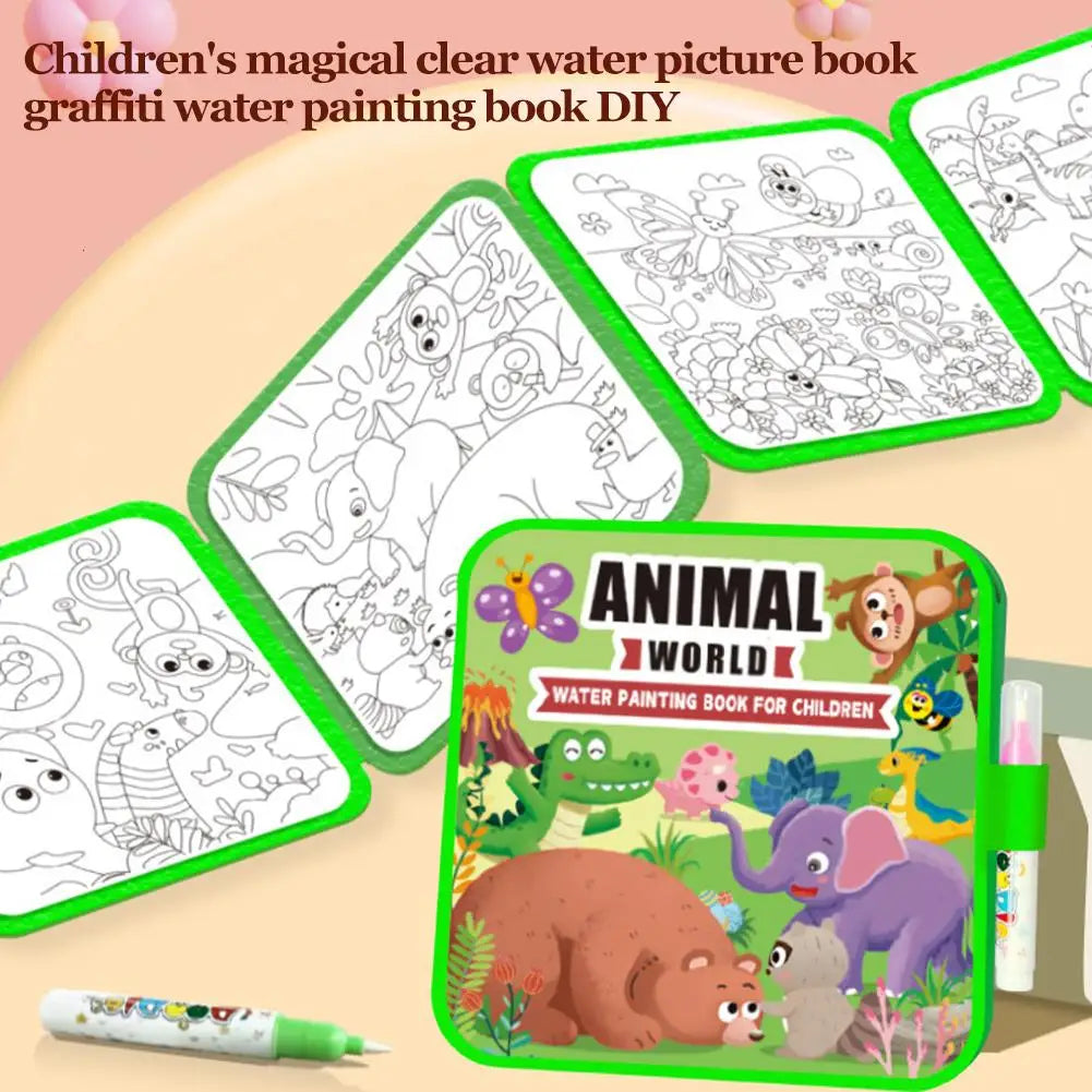 Reusable Kids Magic Water Activity Book