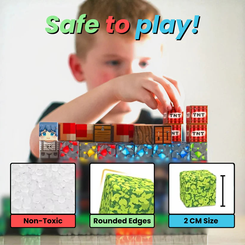 Magnetic Blocks Building Set