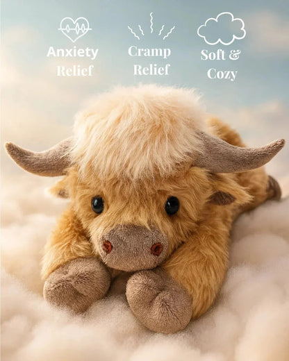 Cartoon Highland Cow Stuffed Toy